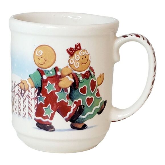 Vintage Longaberger Roger & Ginger 2000 Holiday Christmas Coffee Tea Mug - Picture 1 of 7